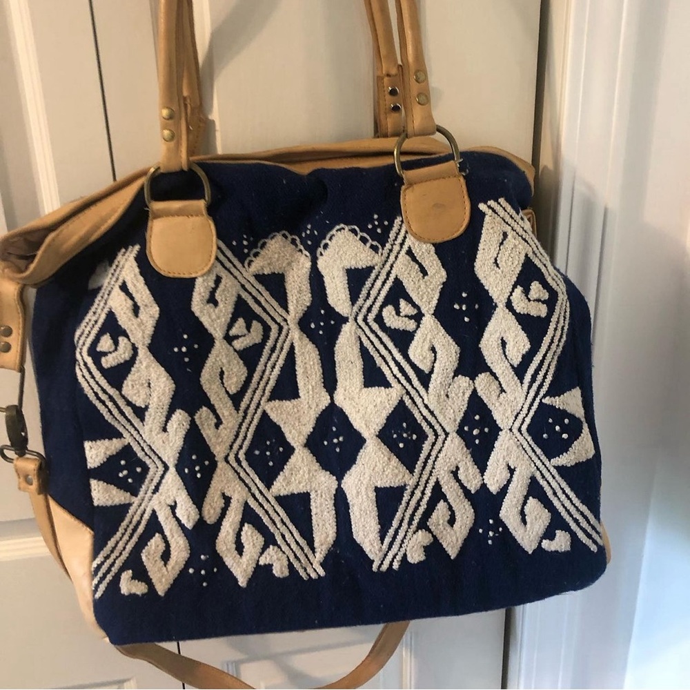 Vintage Noonday Wool Tote, EUC